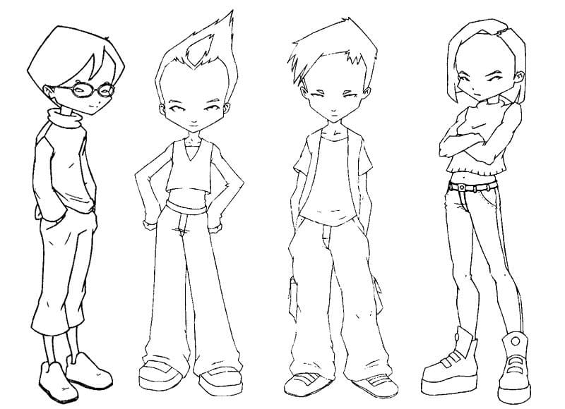 Tô màu Mật Mã Lyoko (2)