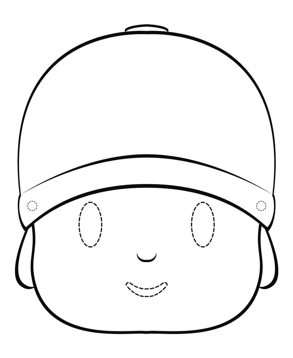 Tô màu Mặt nạ Pocoyo