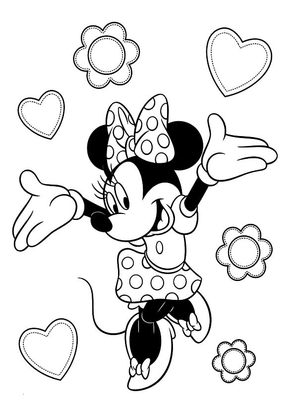 Tô màu Minnie Vui Vẻ