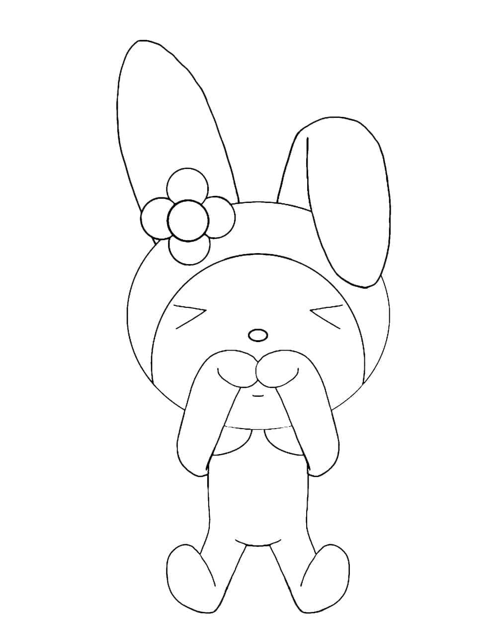 Tô màu My Melody Đơn Giản