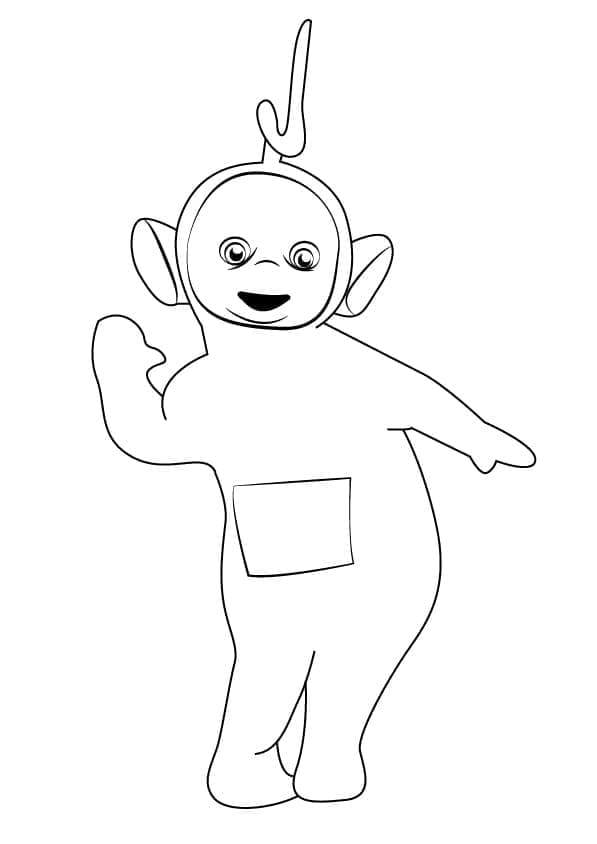 Tô màu Nhân Vật Laa-laa Trong Teletubbies