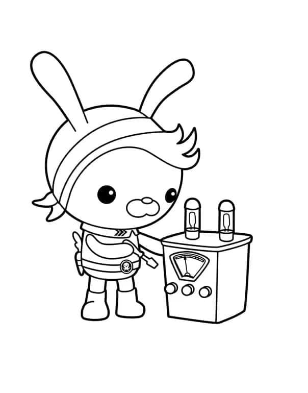 Tô màu Nhân Vật Tweak Trong Octonauts