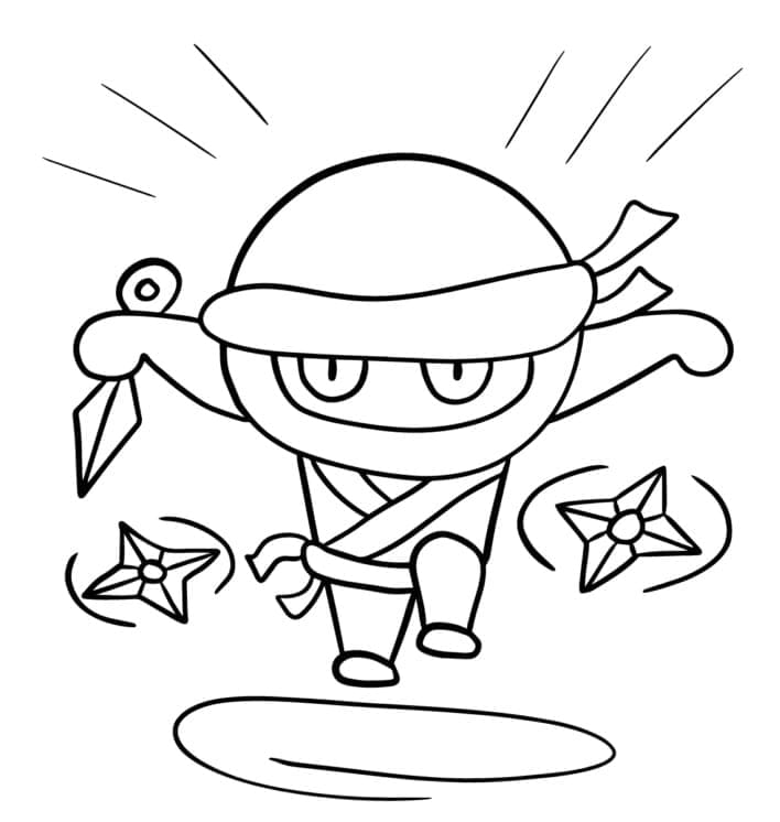 Tô màu Ninja Đáng Yêu