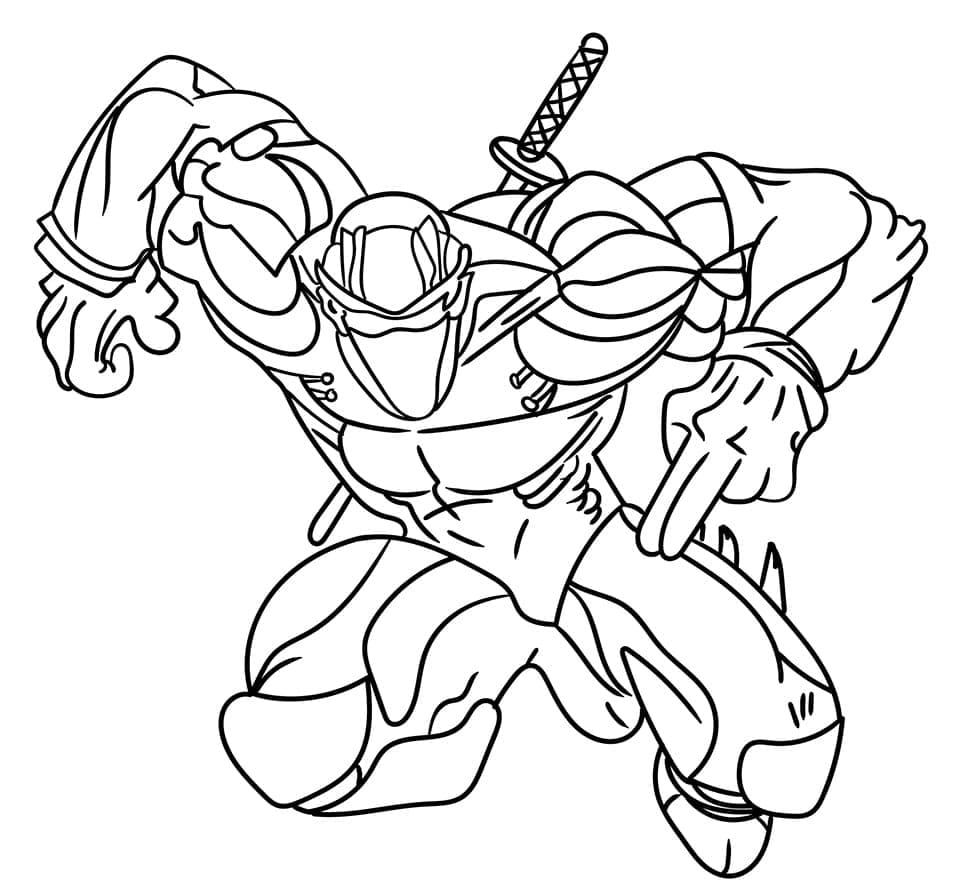 Tô màu Ninja Mạnh Mẽ