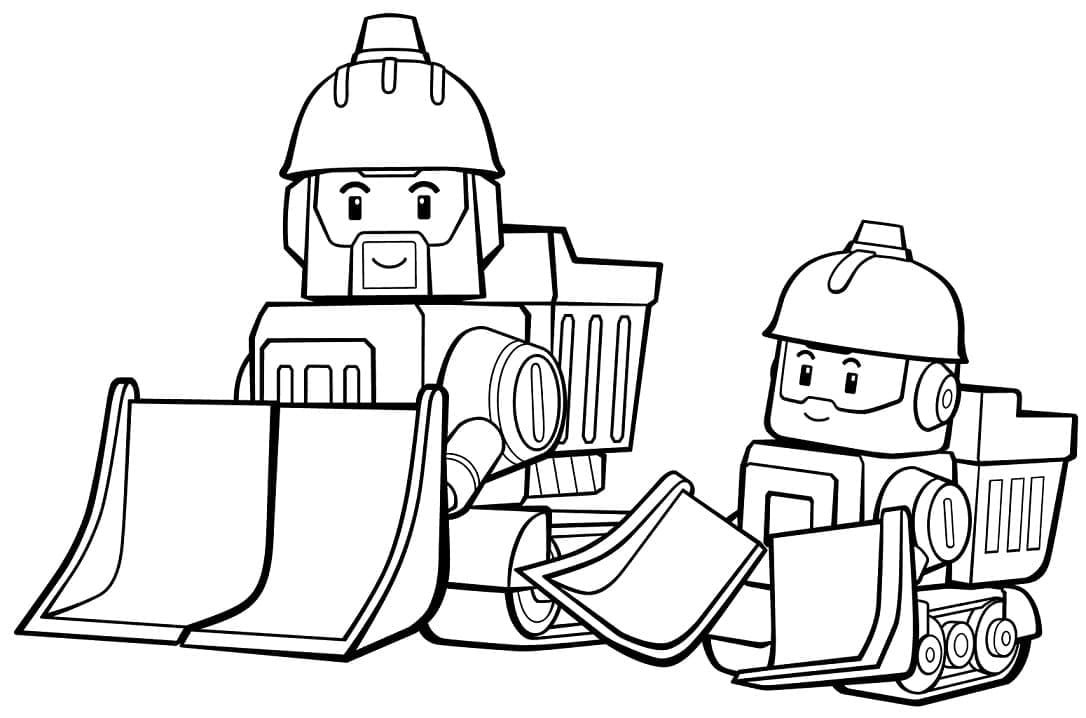 Tô màu Robocar Poli (9)