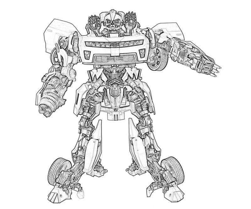 Tô màu Robot Biến Hình 5