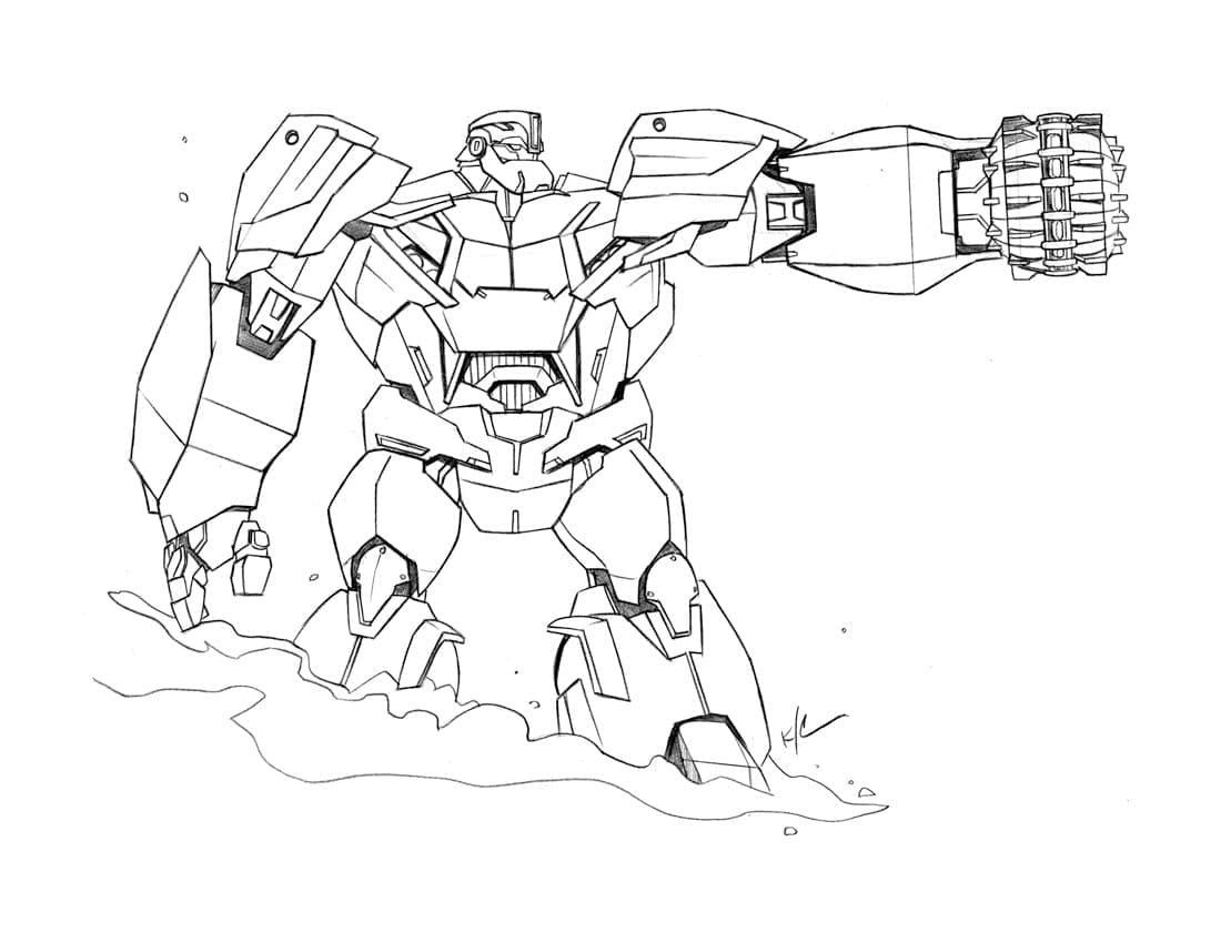 Tô màu Robot Biến Hình Transformer