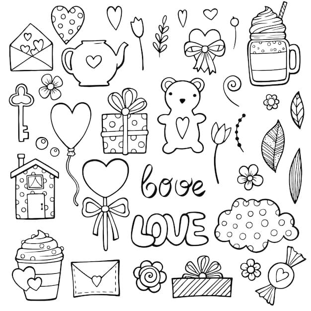 Tô màu Sticker Cute Dễ Thương