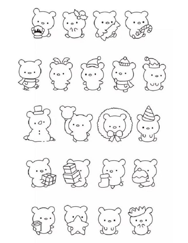 Tô màu Sticker Siêu Cute