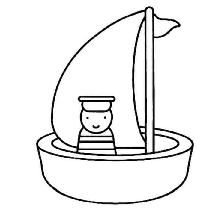 Tô màu Thuyền Buồm Cute