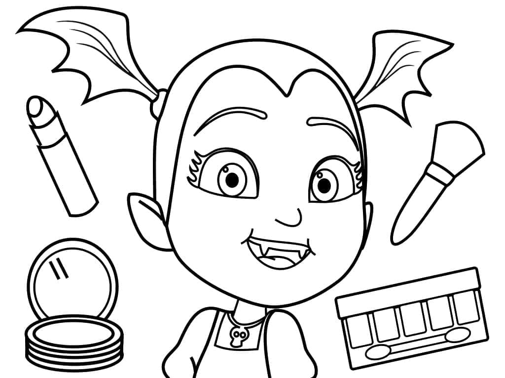 Tô màu Vampirina Cute