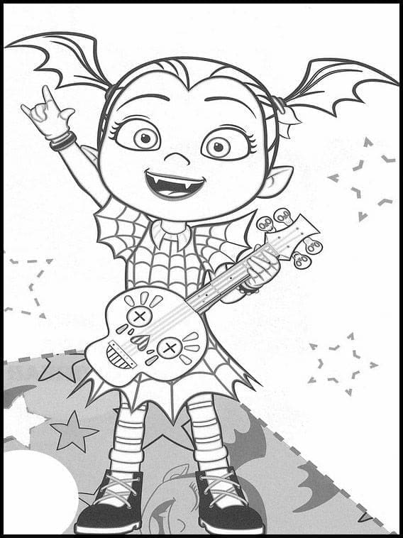 Tô màu Vampirina Đánh Đàn