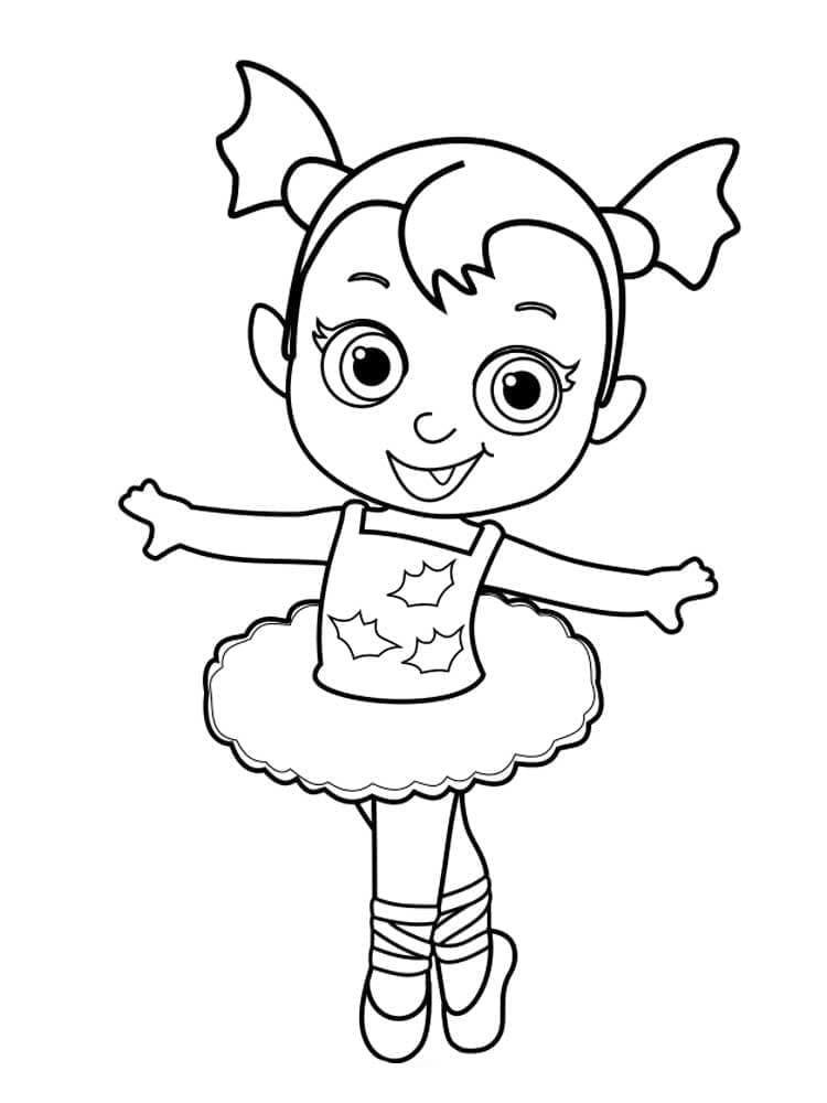 Tô màu Vampirina Dễ Thương