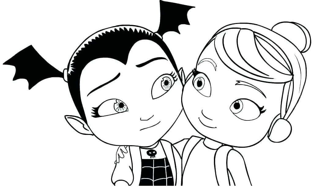 Tô màu Vampirina và Poppy