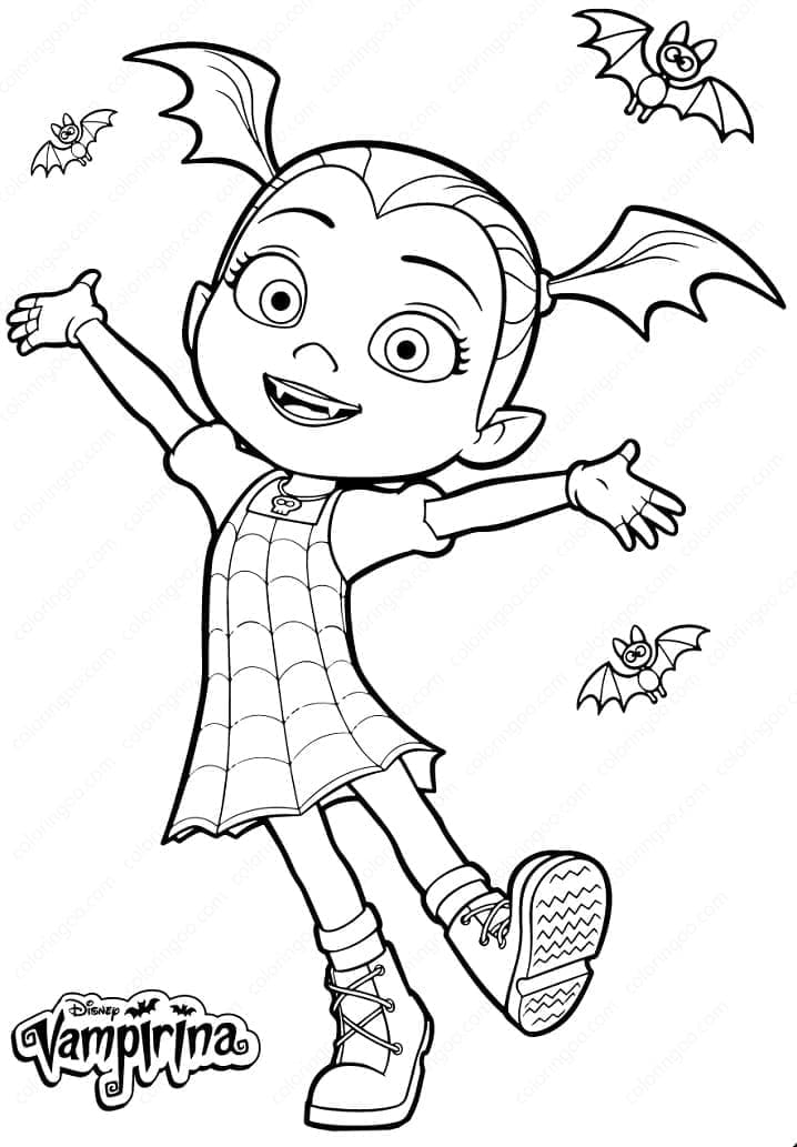 Tô màu Vampirina Xinh Xắn