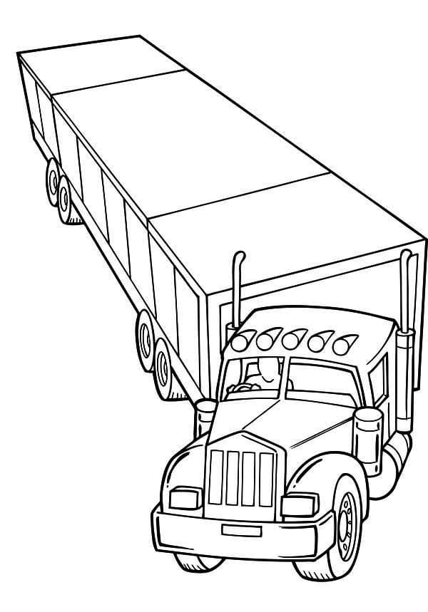 Tô màu Xe Container Đẹp Nhất