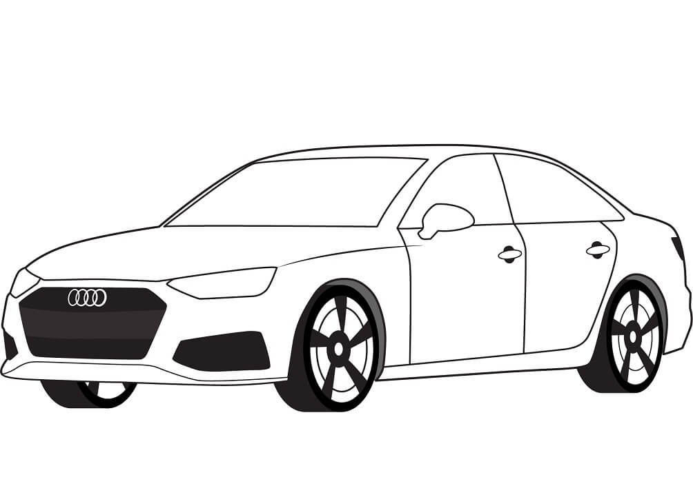 Tô màu Xe Ô Tô Audi A4