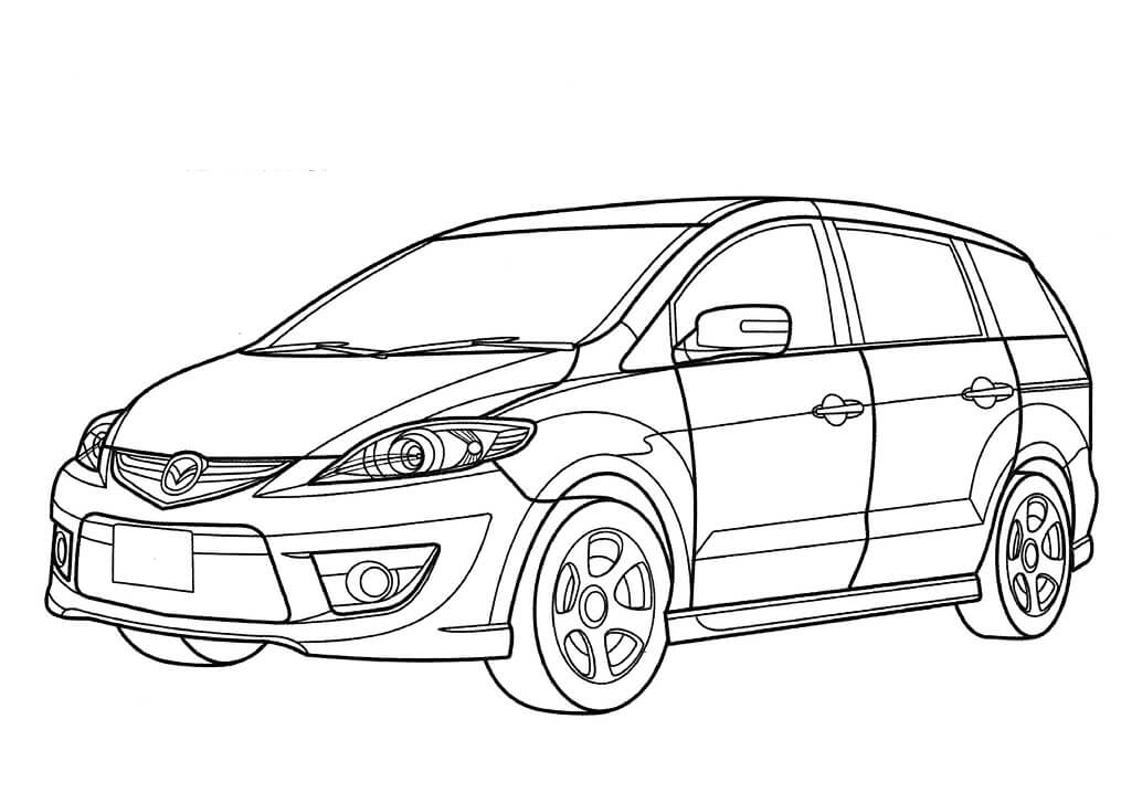 Tô màu Xe Ô Tô Mazda Premacy