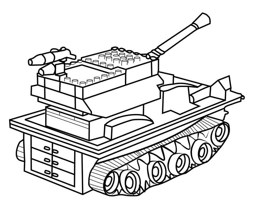 Tô màu Xe Tăng Lego