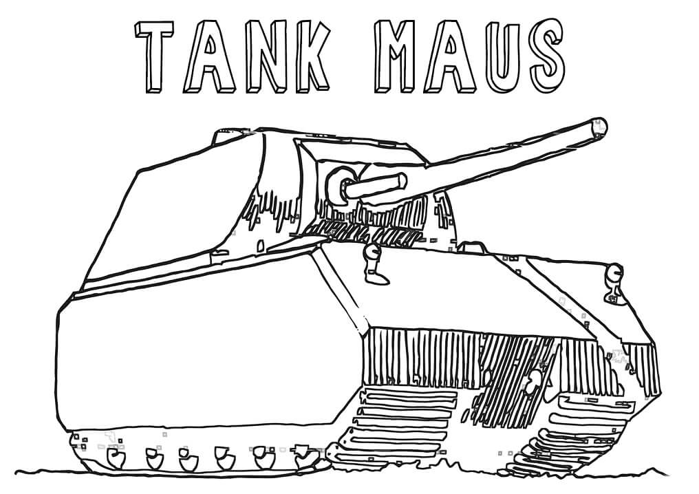 Tô màu Xe Tăng Maus