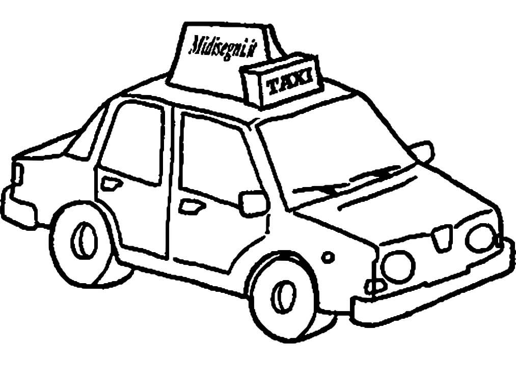 Tô màu Xe Taxi 1