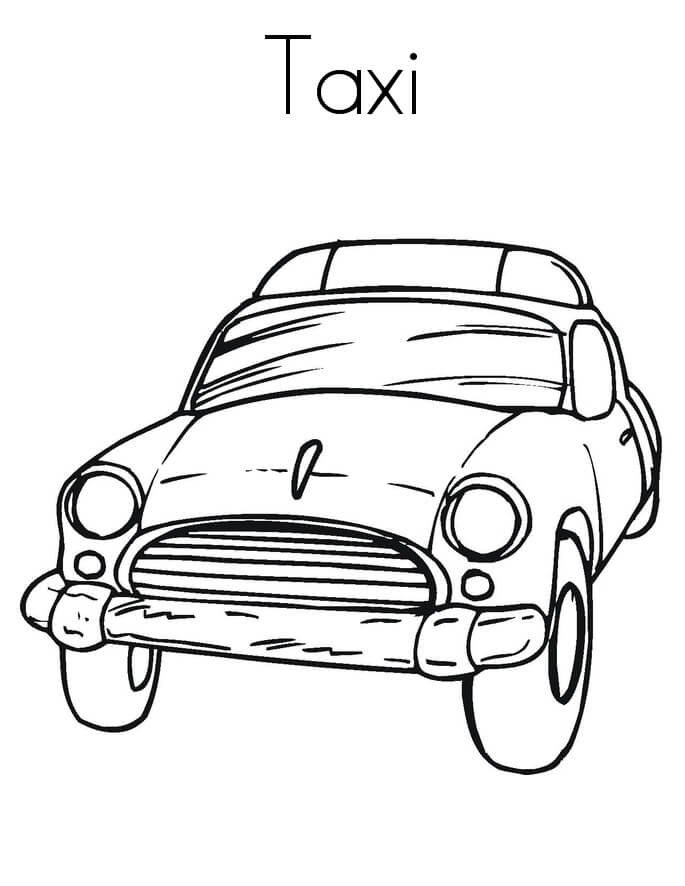 Tô màu Xe Taxi 7