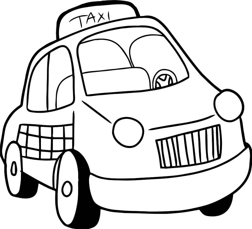 Tô màu Xe Taxi 8