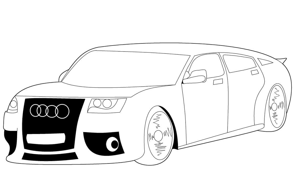 Tô màu Xe Thể Thao Audi