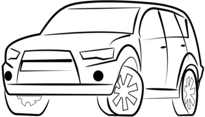 Tô màu xe thể thao đa dụng suv
