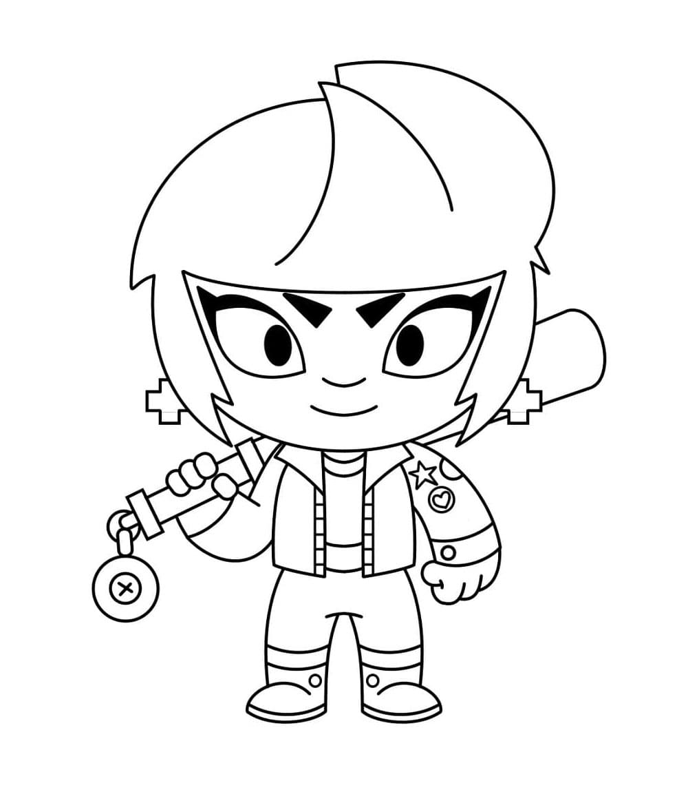 Tô màu Bibi Trong Brawl Stars