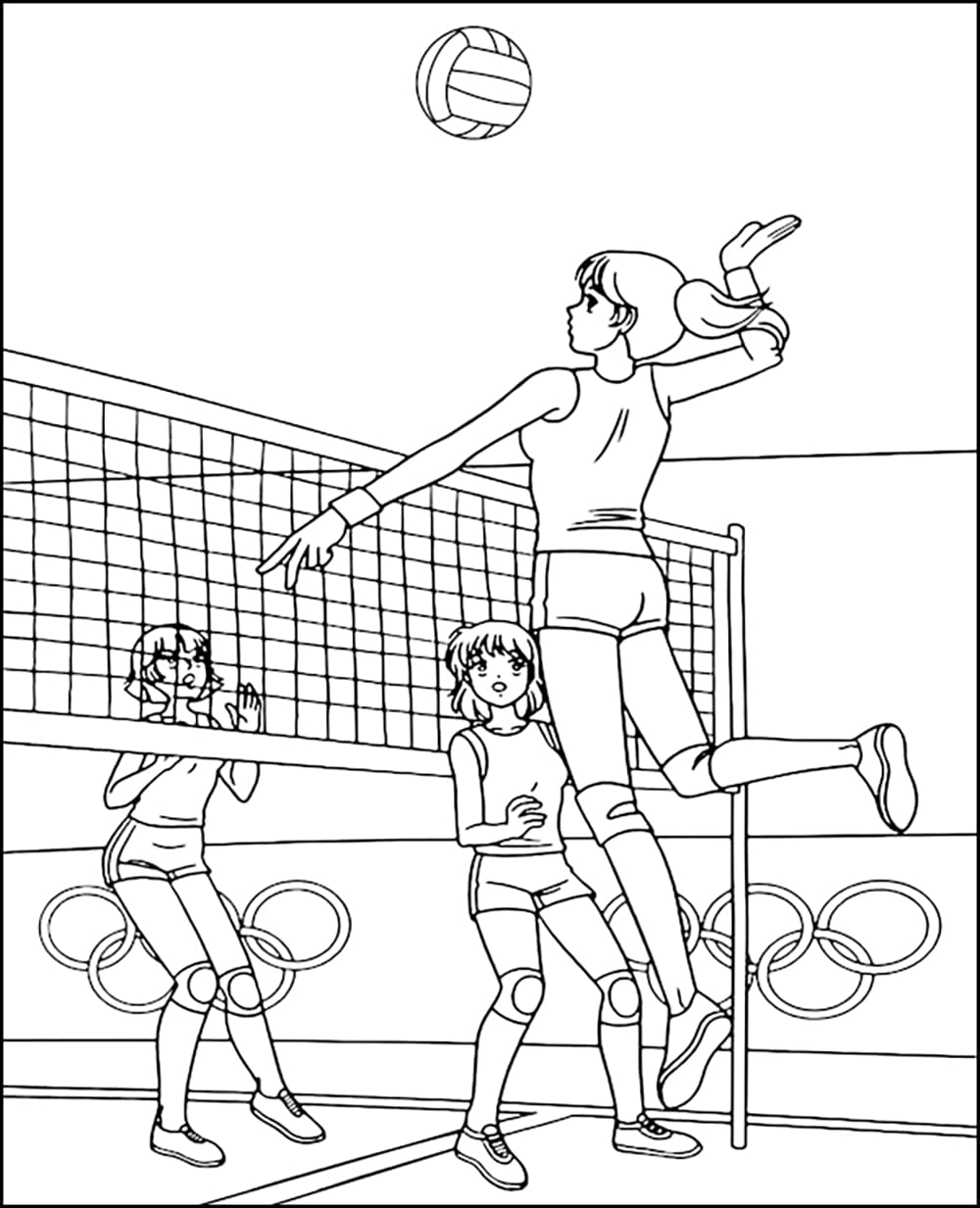 Tô màu Bóng Chuyền Olympic