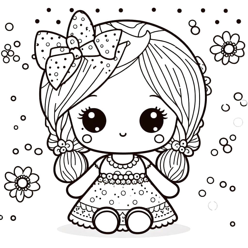 Tô màu Búp Bê Cute