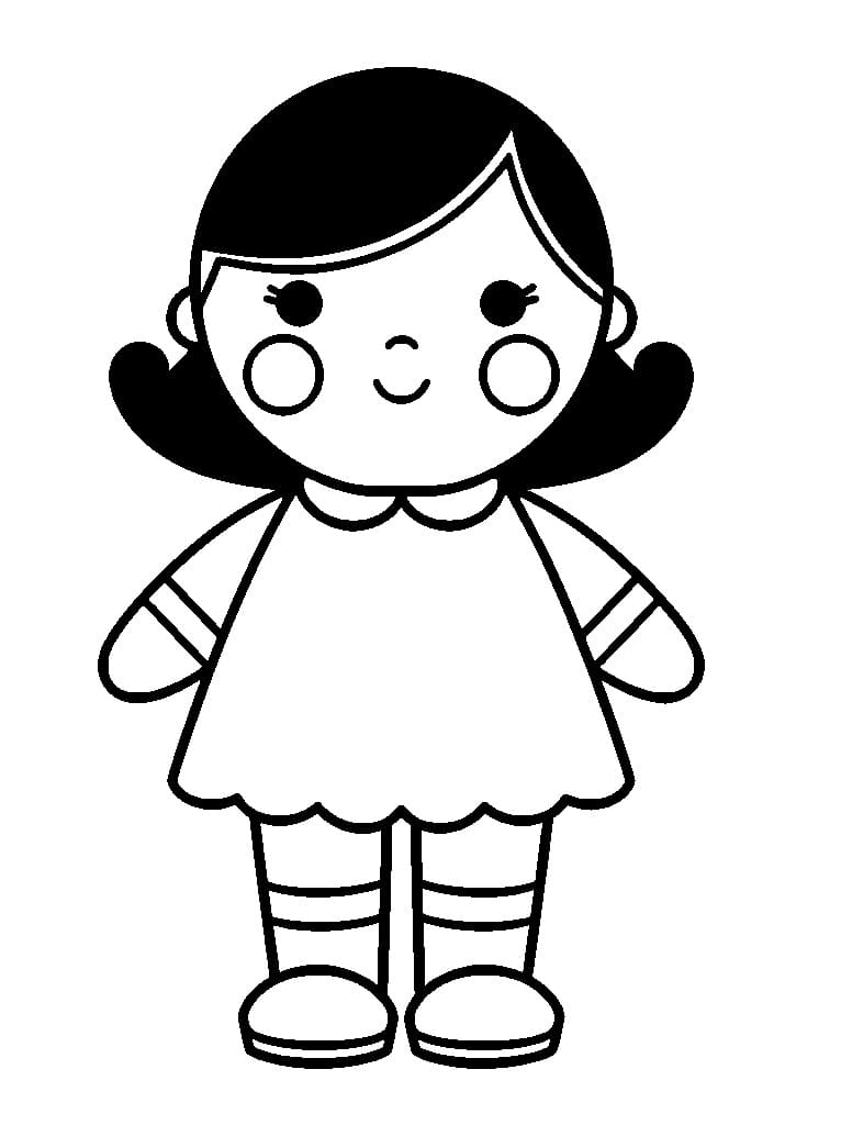 Tô màu Búp Bê Nhỏ Xinh Xắn
