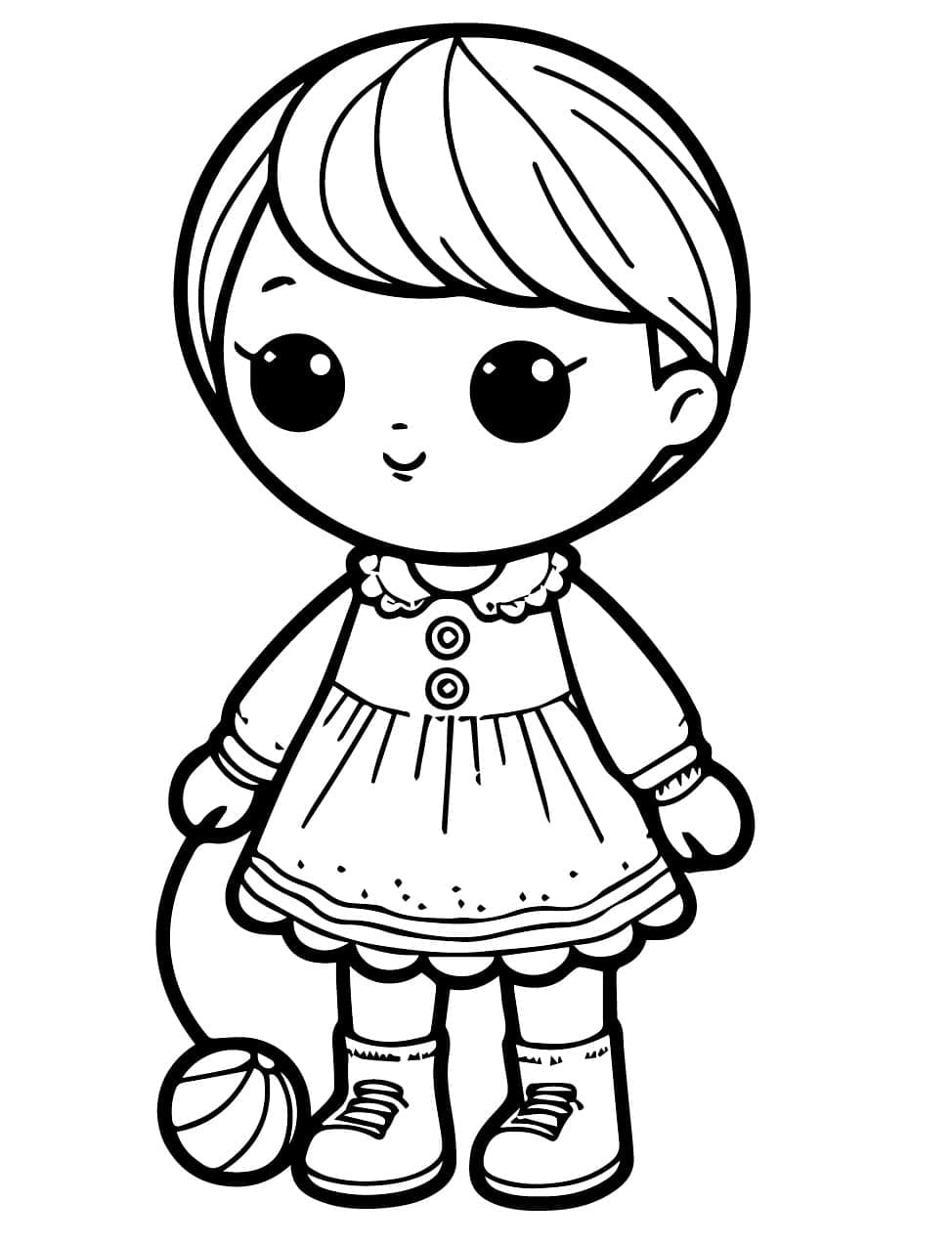 Tô màu Búp Bê Rất Cute