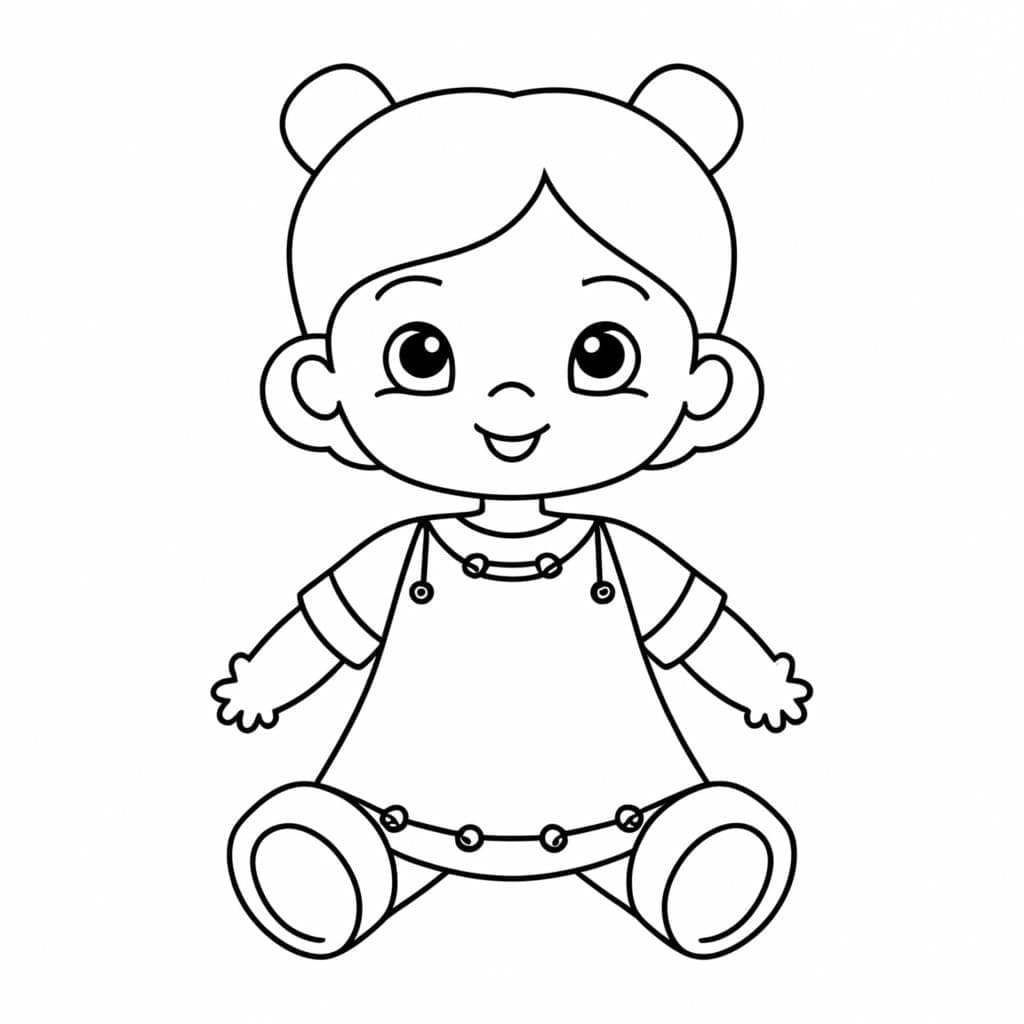 Tô màu Búp Bê Vui