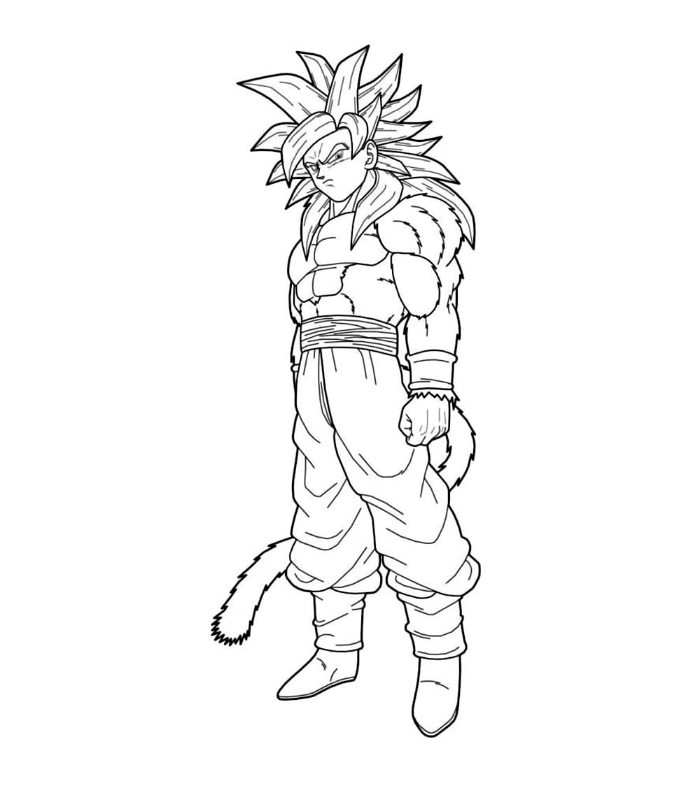 Tô màu Cái Nhìn Của Goku