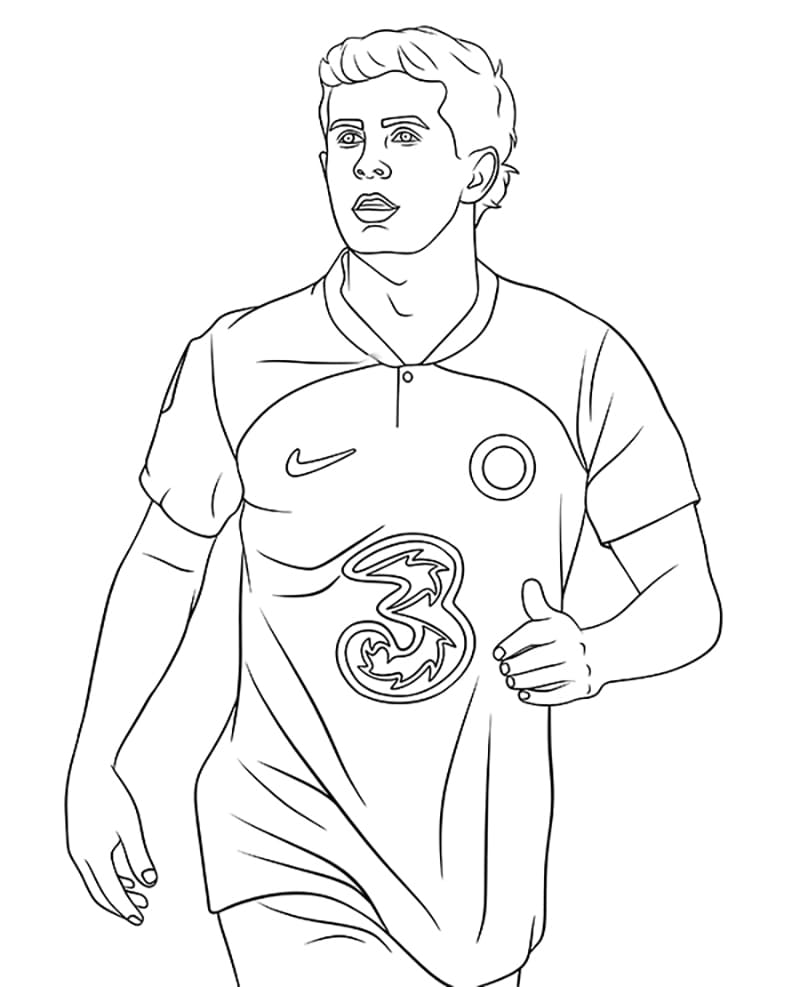 Tô màu Cầu Thủ Bóng Đá Christian Pulisic