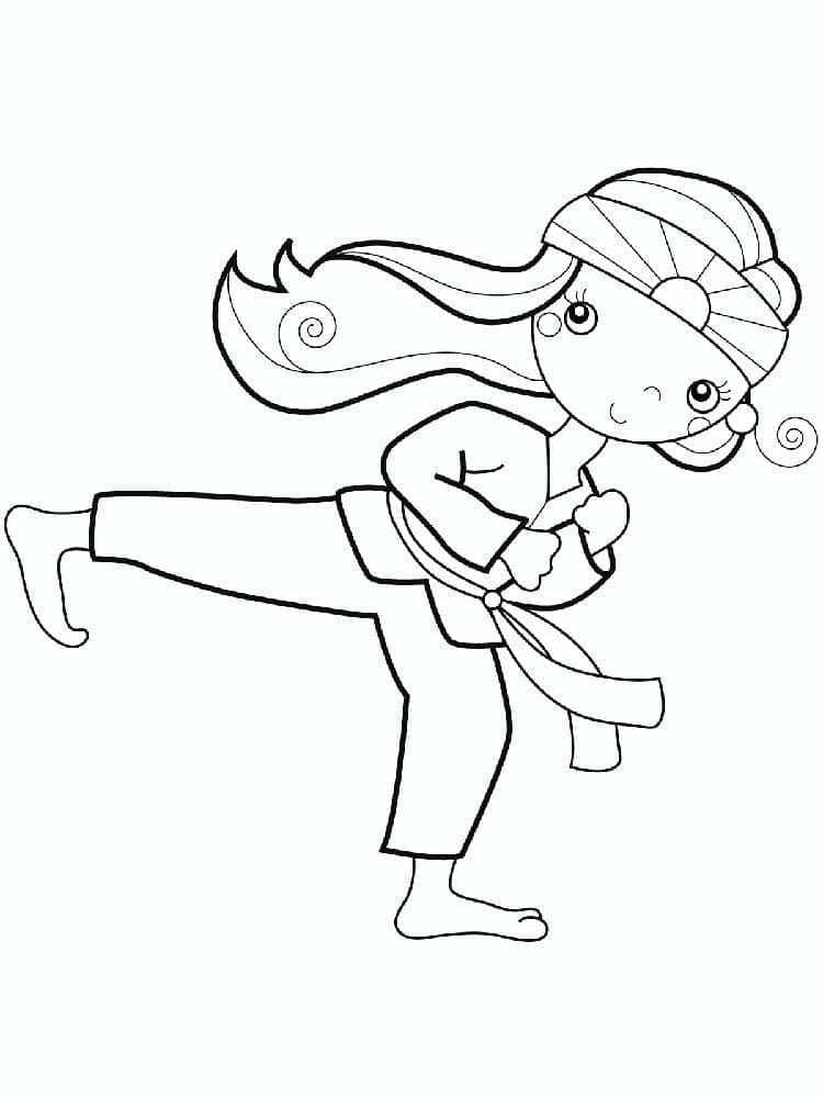 Tô màu Cô Bé Karate