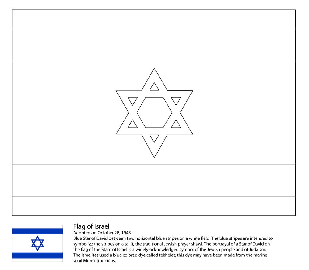 Tô màu Cờ Israel