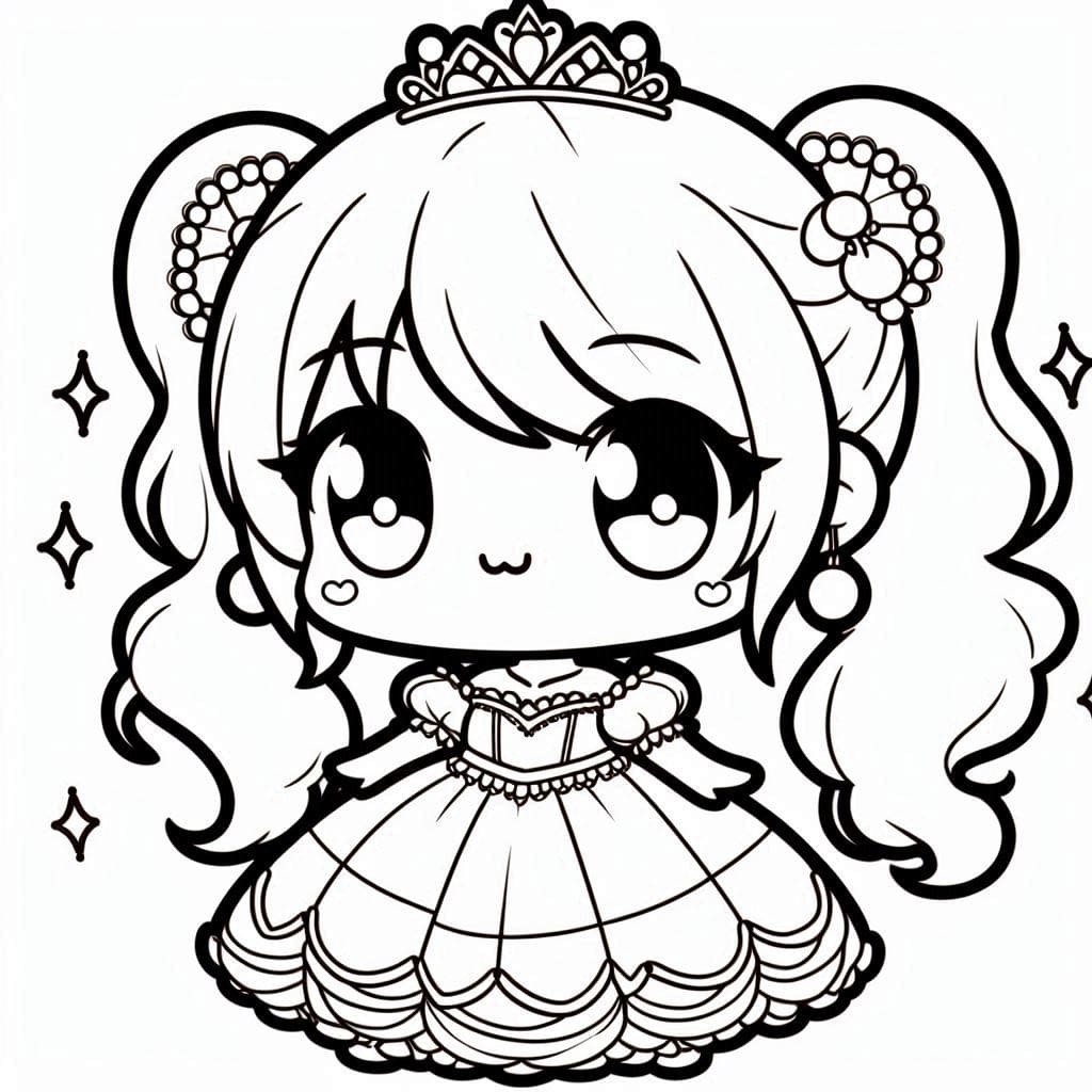 Tô màu Công Chúa Chibi Nhỏ