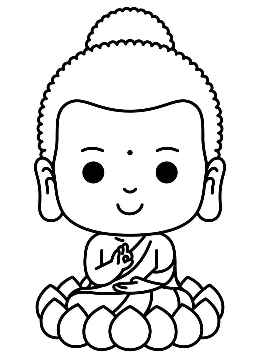 Tô màu Đức Phật Cute