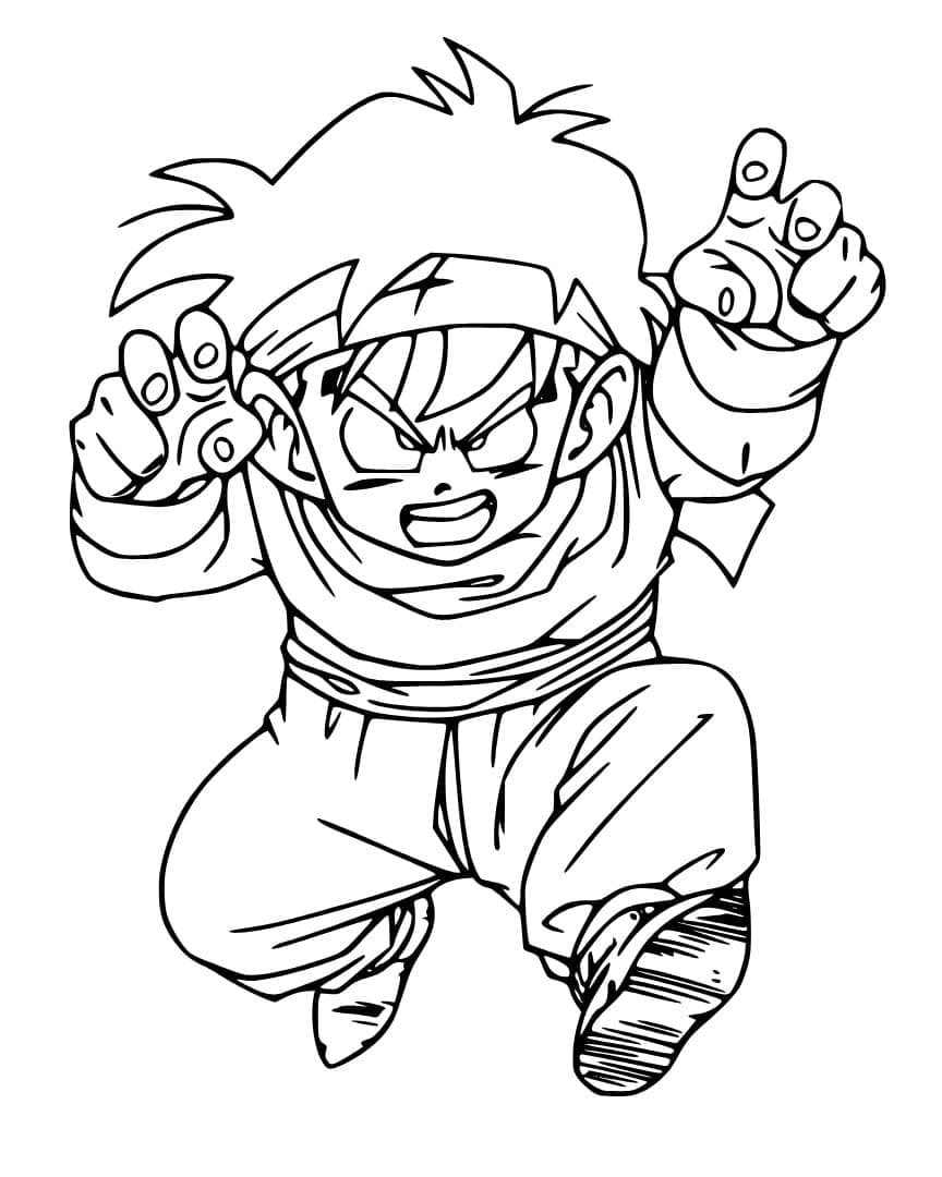 Tô màu Gohan Trong Dragon Ball