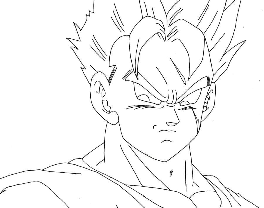 Tô màu Gohan trong Dragon Ball Z