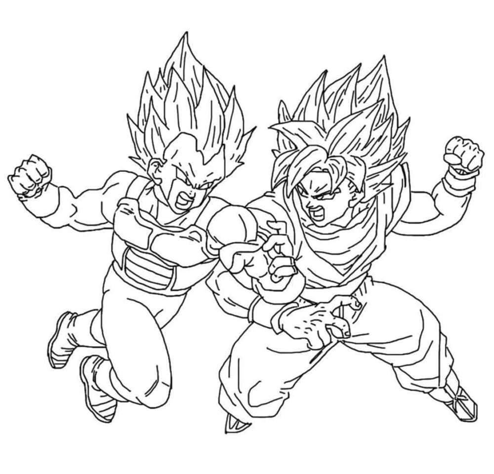 Tô màu Goku Chiến Đấu