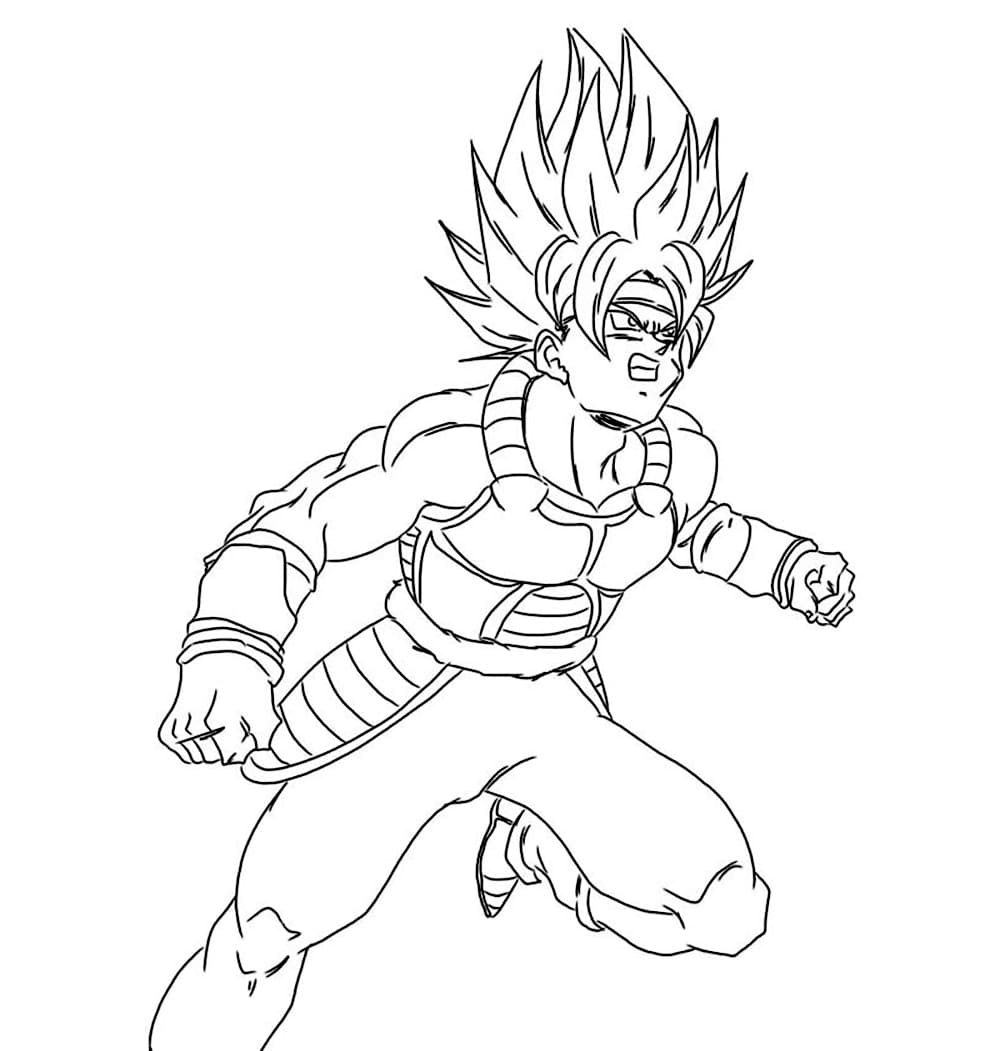 Tô màu Goku Rất Giận Dữ