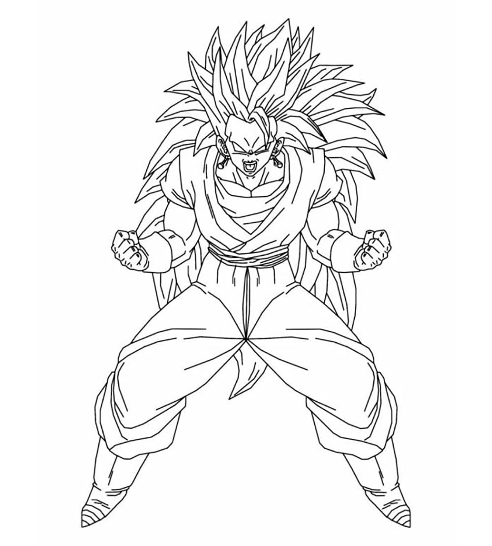 Tô màu Goku Sẵn Sàng Chiến Đấu