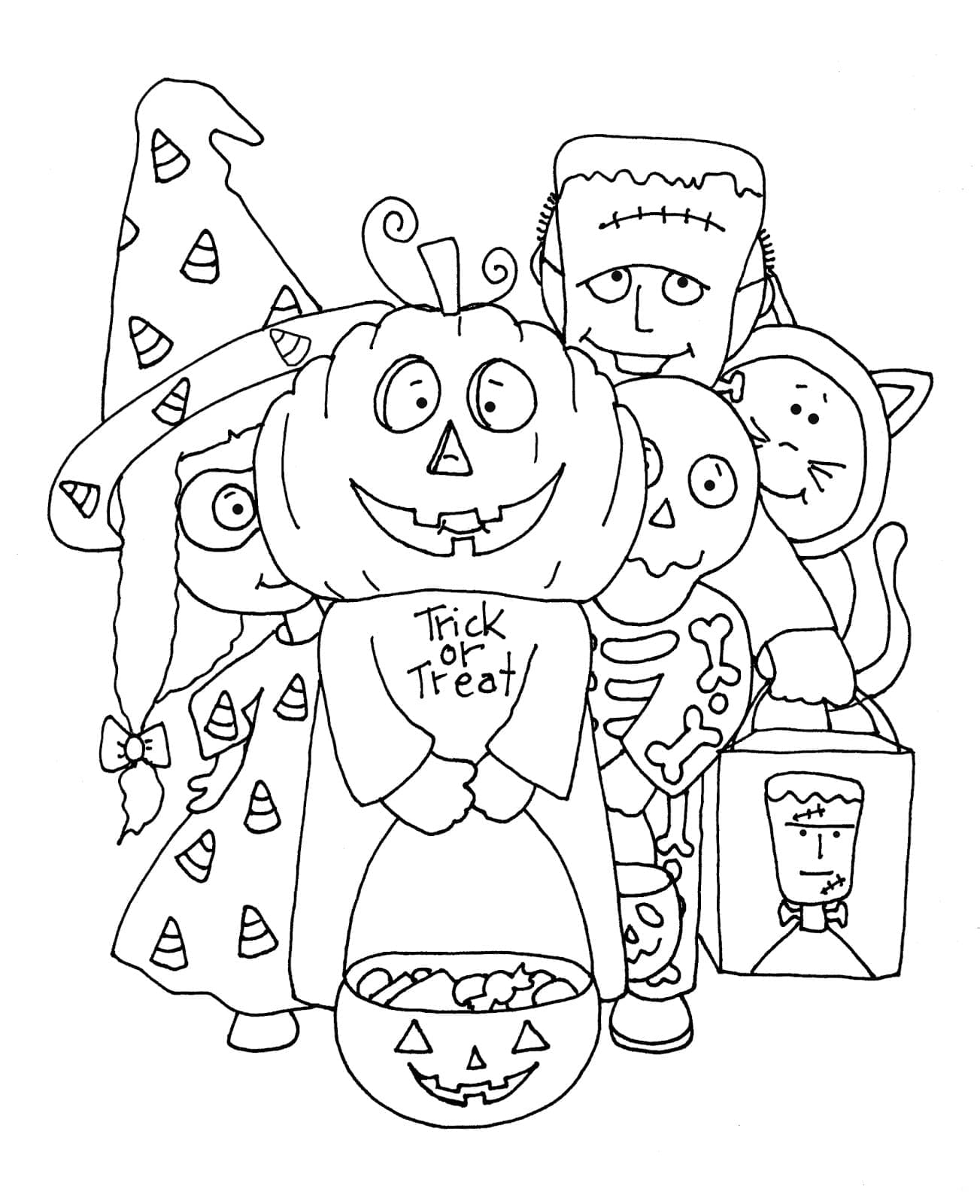 Tô màu Hóa Trang Halloween
