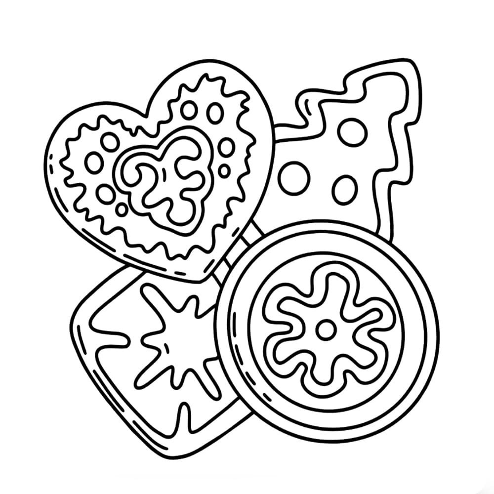 Tô màu Kẹo Giáng Sinh