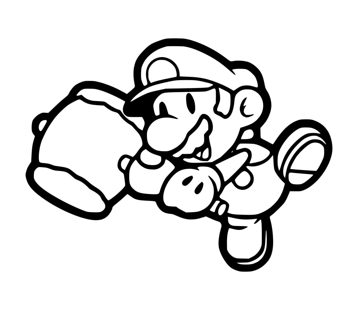 Tô màu Mario Cầm Búa