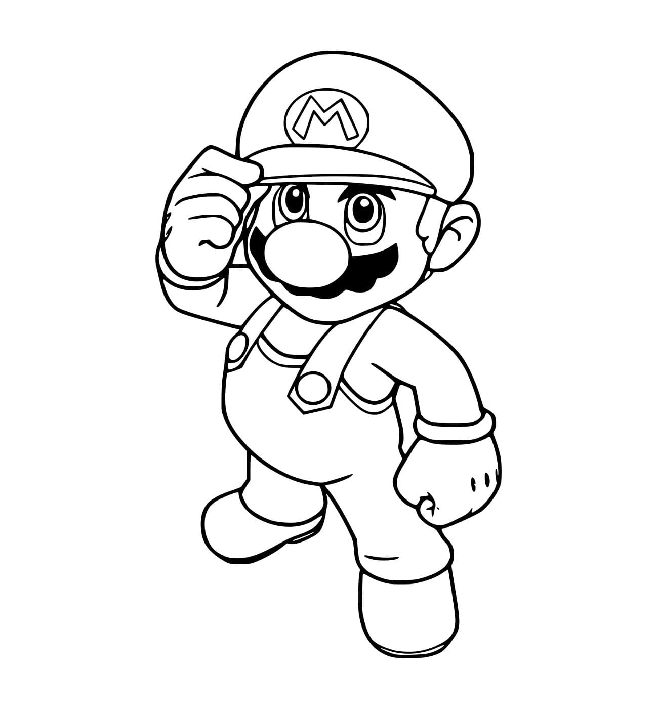 Tô màu Mario Chuẩn Bị